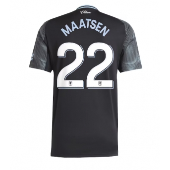 Aston Villa Ian Maatsen #22 Maglia Gara Trasferta Repliche 2025-26 Maniche Corte